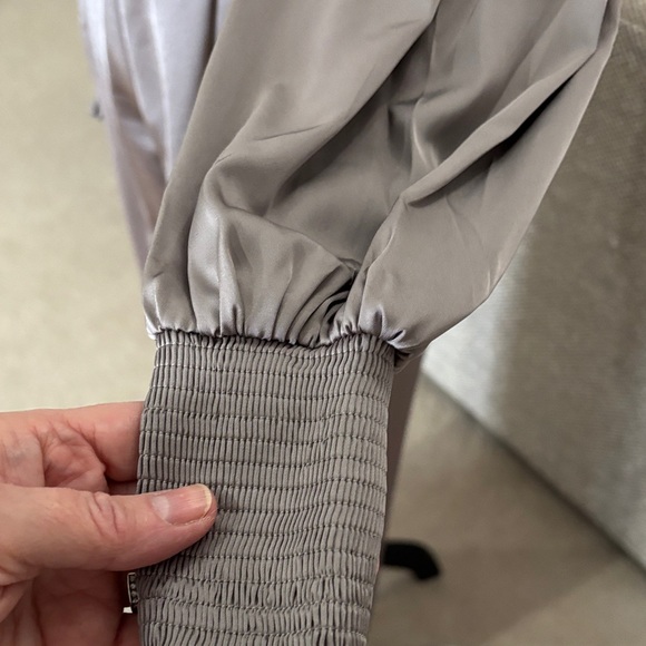 Express Satin Women's Pantsuit in Gray - Picture 10 of 16